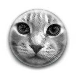Badge Dessin de chat