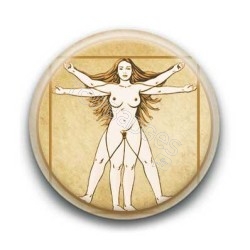 Badge : Femme de Vitruve