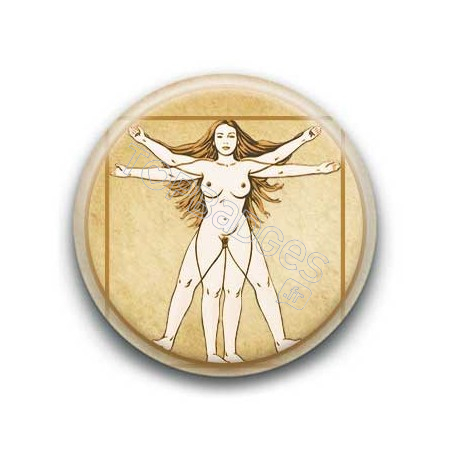 Badge : Femme de Vitruve