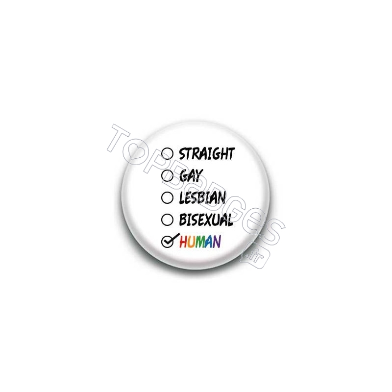 Badge : LGBTQIA+ & human