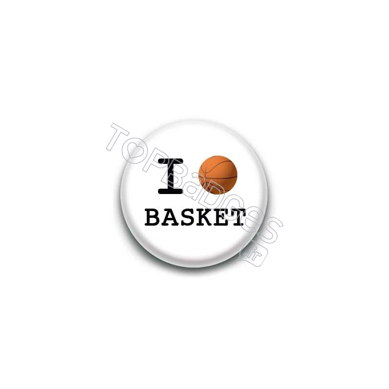 Badge I Love Basket