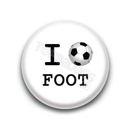 Badge I Love Foot