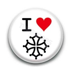 Badge : I love croix Occitane