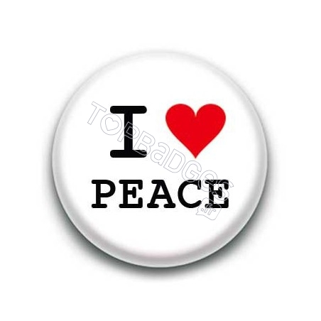 Badge I Love Peace