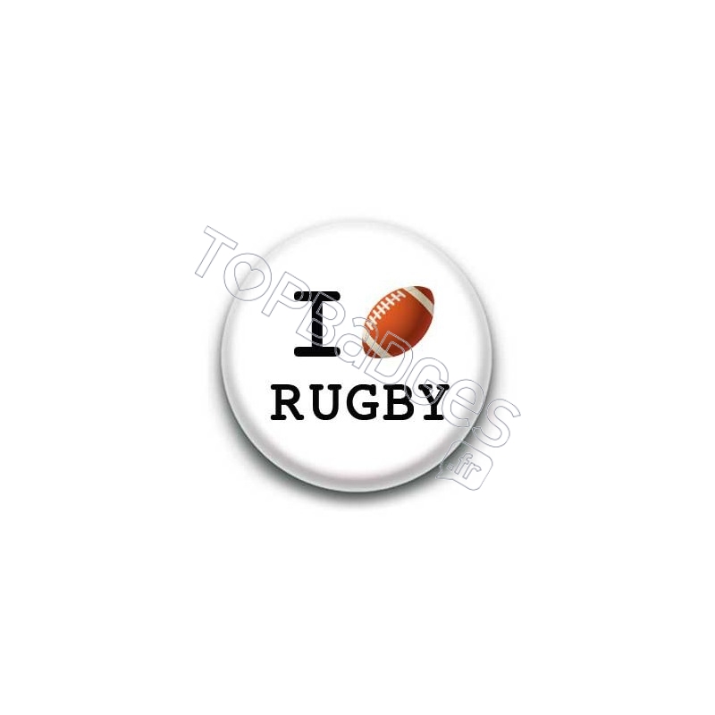 Badge I Love Rugby
