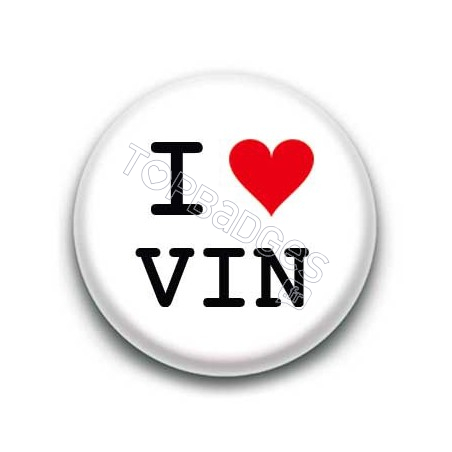 Badge I Love Vin