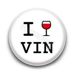 Badge I Love Vin 2