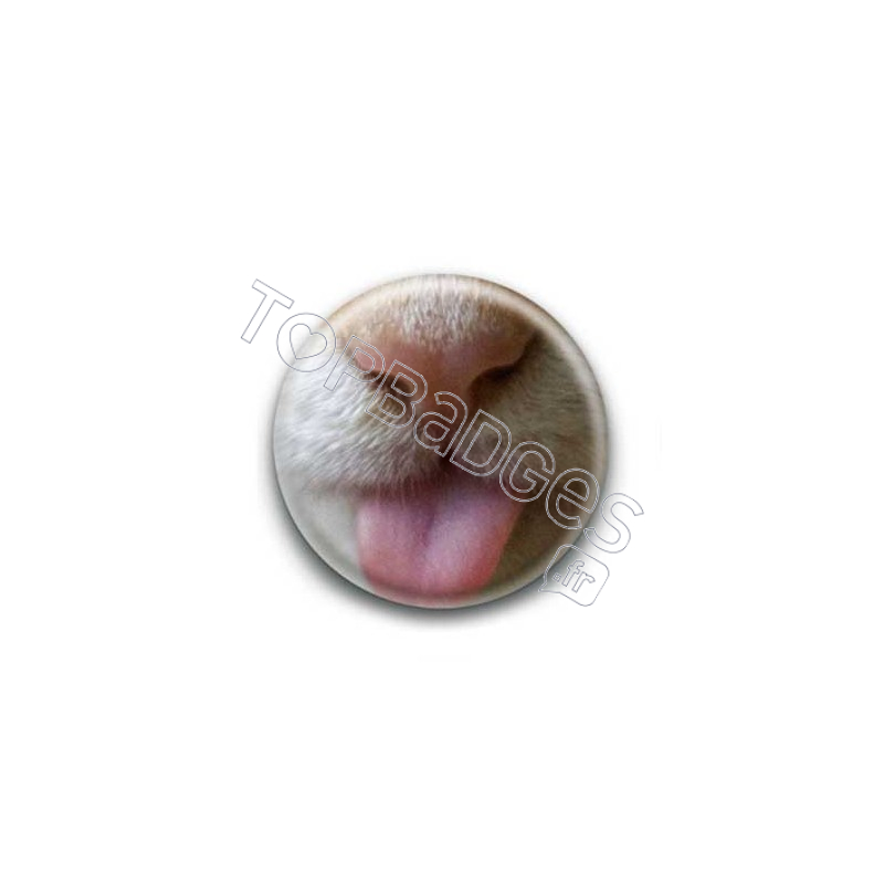 Badge Langue de Chat