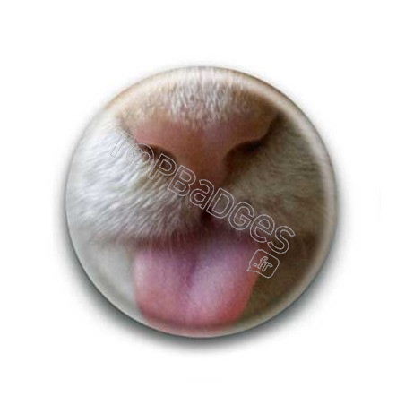 Badge Langue de Chat