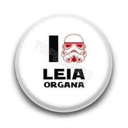 Badge I Love Leia Organa