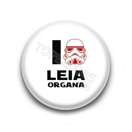 Badge I Love Leia Organa