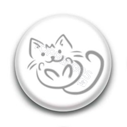 Badge Traits de chat