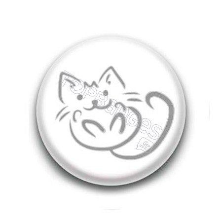 Badge Traits de chat