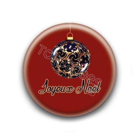 Badge : Boules de Noël, joyeux noël