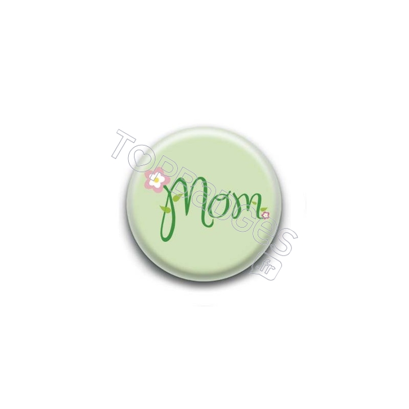 Badge Mom Vert