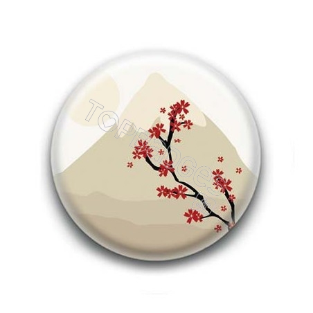 Badge : Mont Fuji, sakura