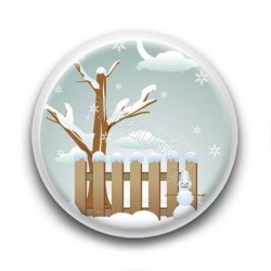 Badge Scène de Noël