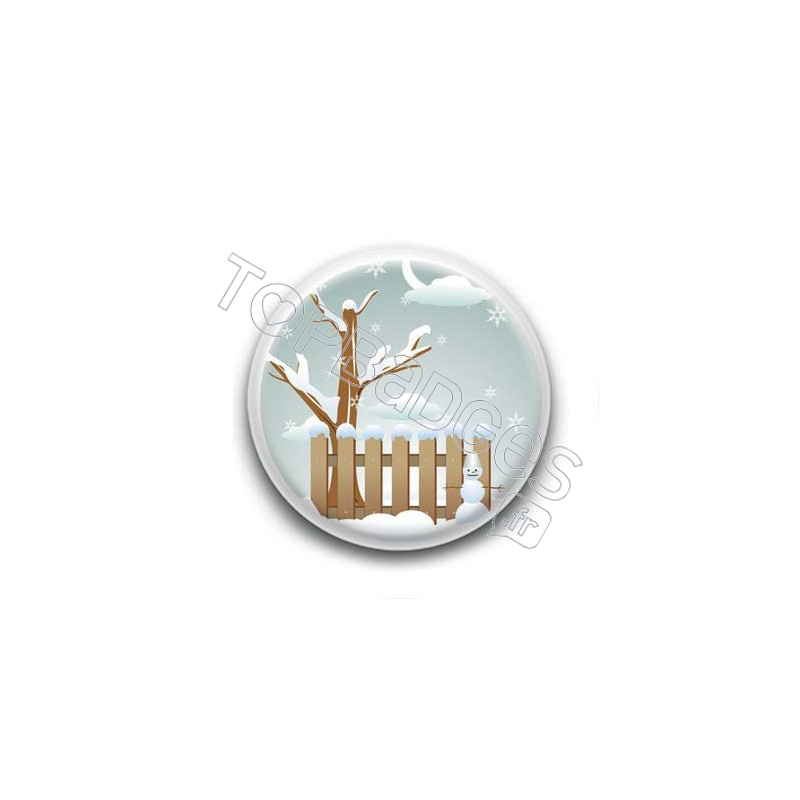 Badge Scène de Noël