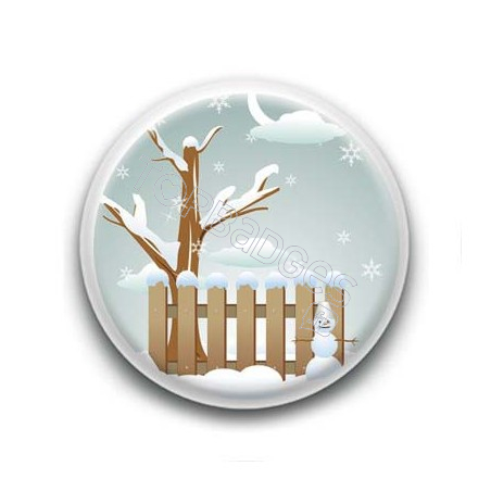 Badge Scène de Noël