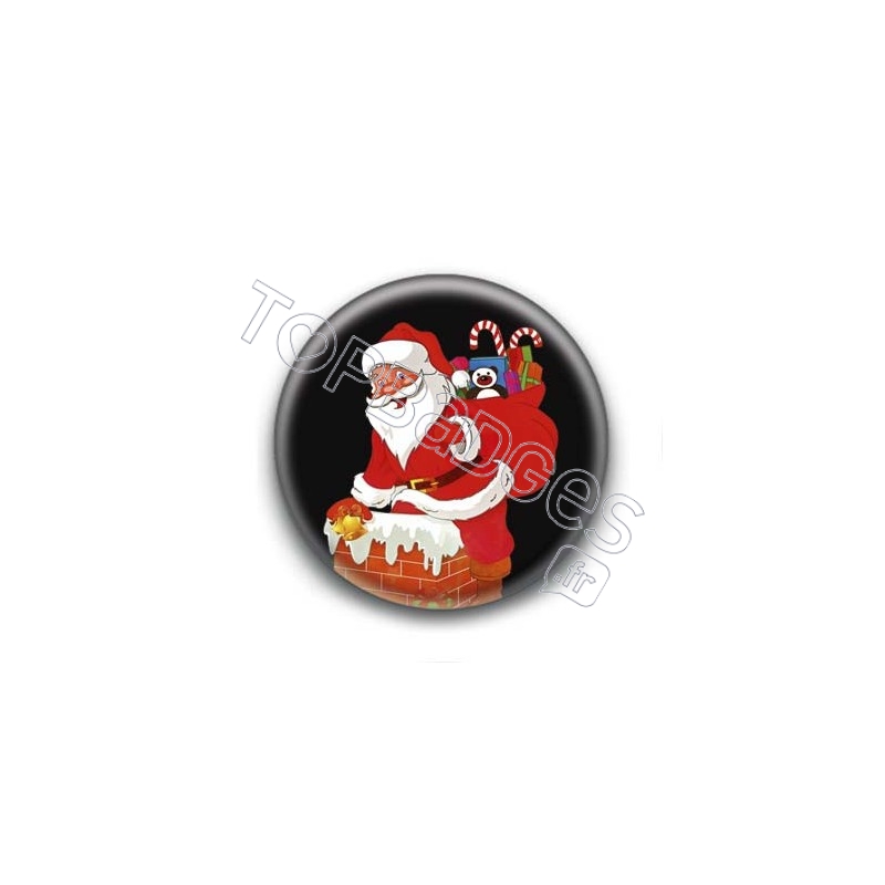 Badge Père Noël Illustré
