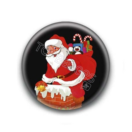 Badge Père Noël Illustré