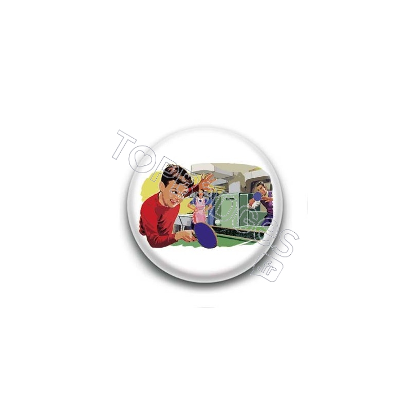 Badge Famille Ping Pong
