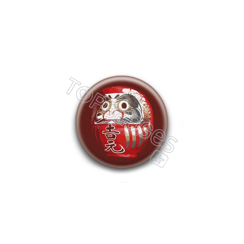 Badge : Daruma japonais