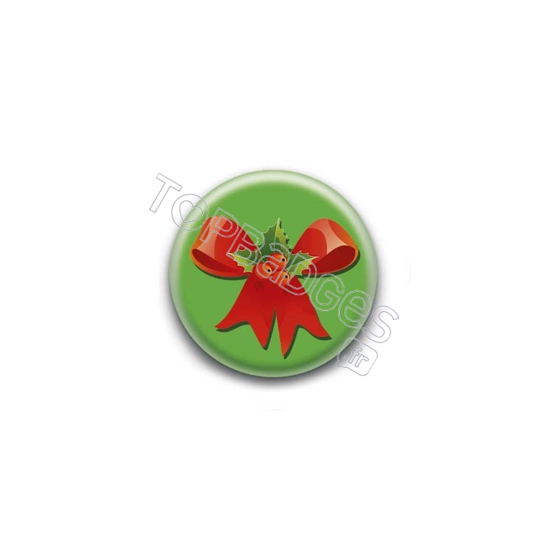Badge Ruban de Noël