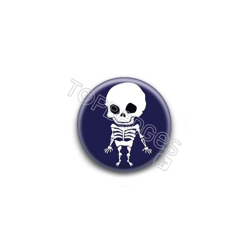 Badge Squelette Halloween