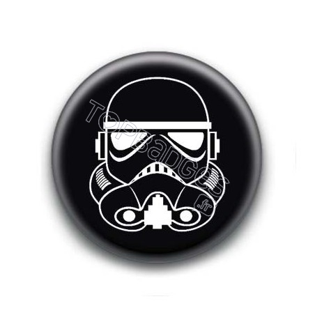 Badge Stormtrooper Fond Noir