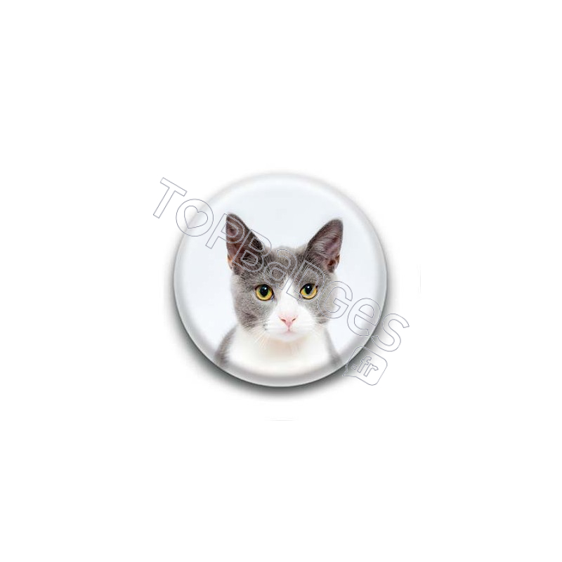 Badge Tête de Chat