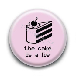 Badge Portal Rose - The cake is a lie