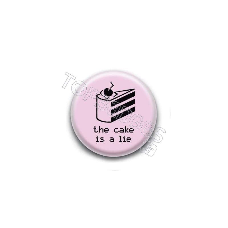 Badge Portal Rose - The cake is a lie