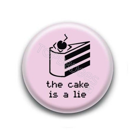 Badge Portal Rose - The cake is a lie