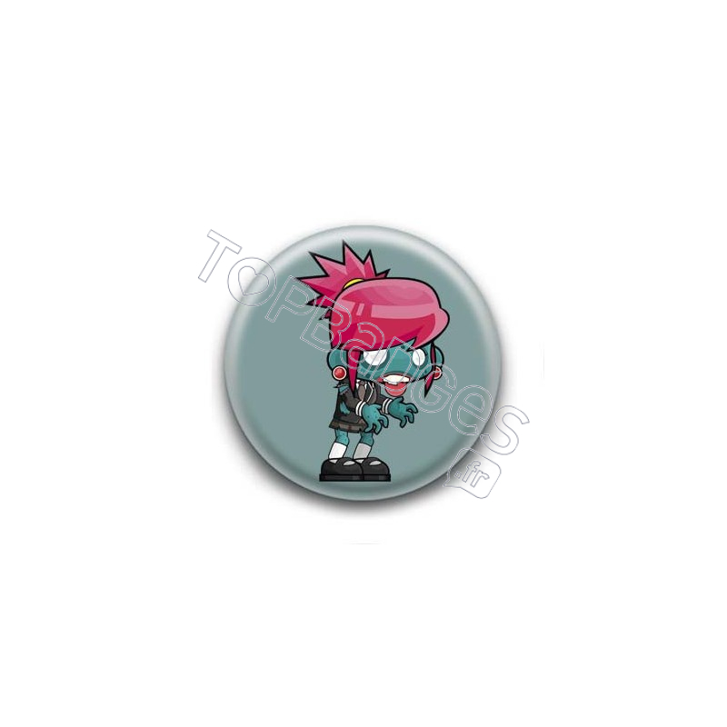 Badge Zombie Girl