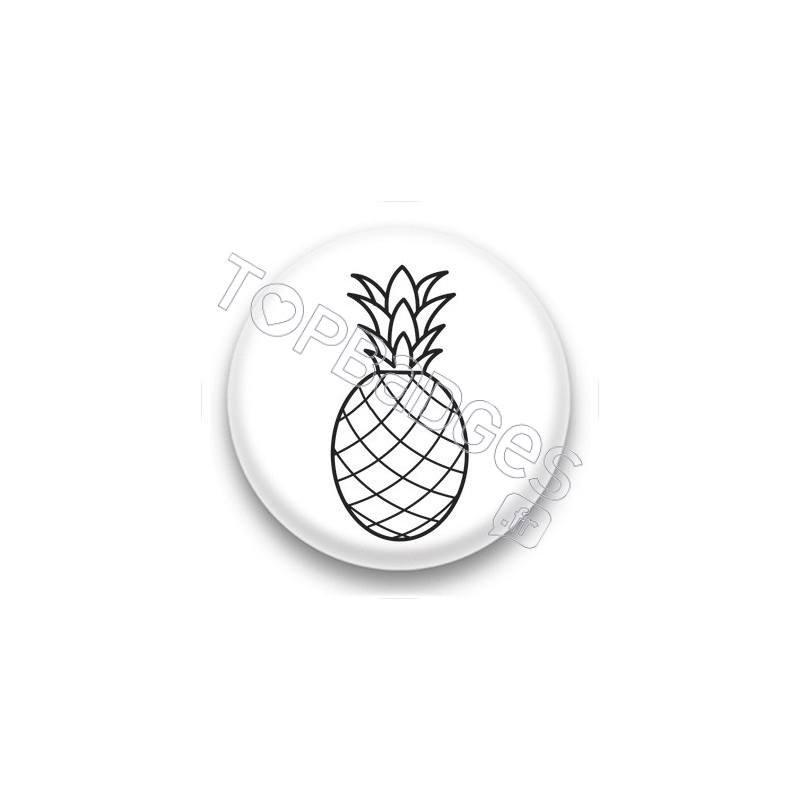 Badge Dessin d'Ananas
