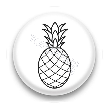 Badge Dessin d'Ananas