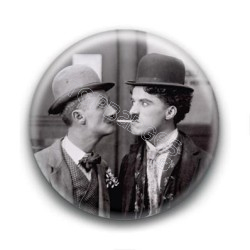 Badge : Acteurs Charlie Chaplin & Ben Turpin