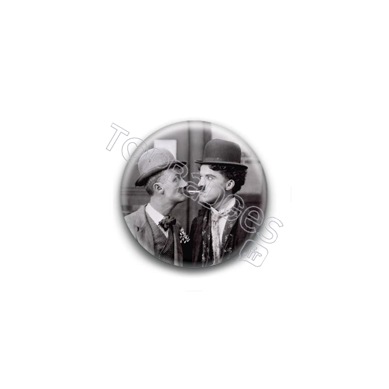 Badge : Acteurs Charlie Chaplin & Ben Turpin