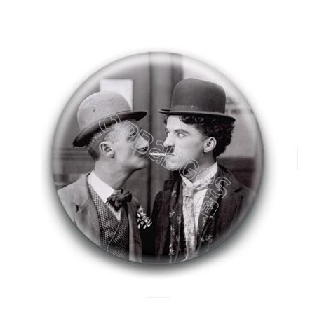 Badge : Acteurs Charlie Chaplin & Ben Turpin