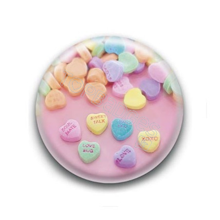 Badge Bonbons Coeurs