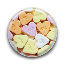 Badge Bonbons Coeurs Love