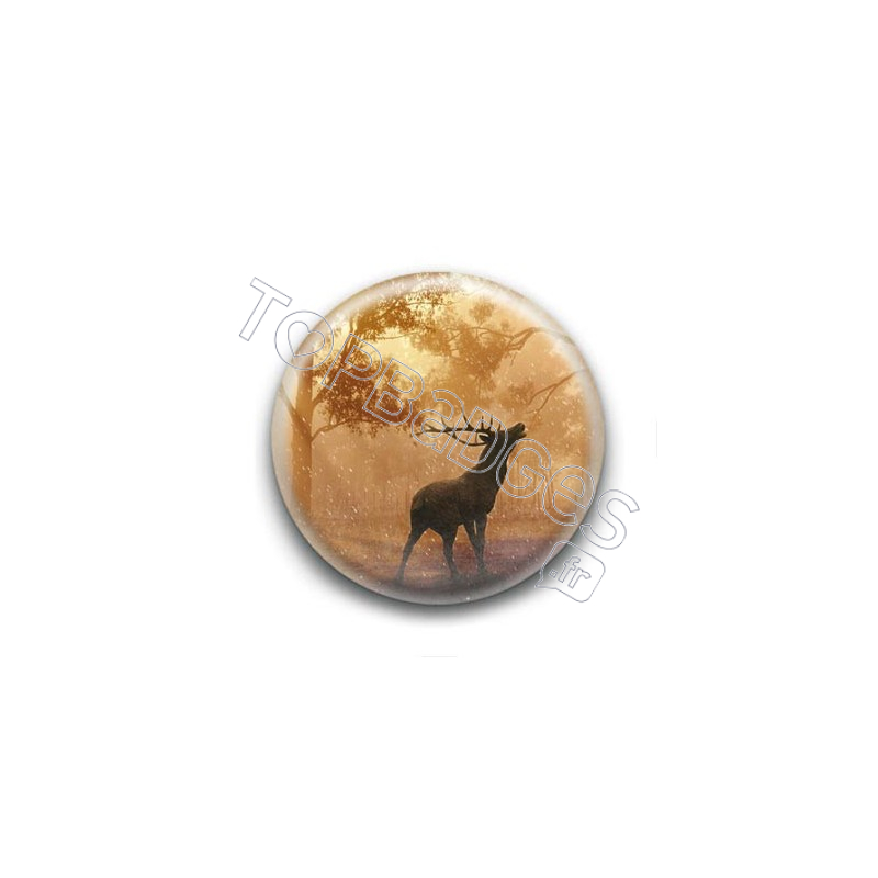 Badge Cerf Qui Brâme