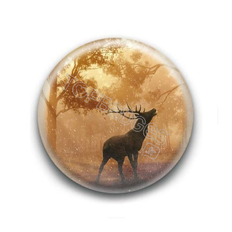 Badge Cerf Qui Brâme