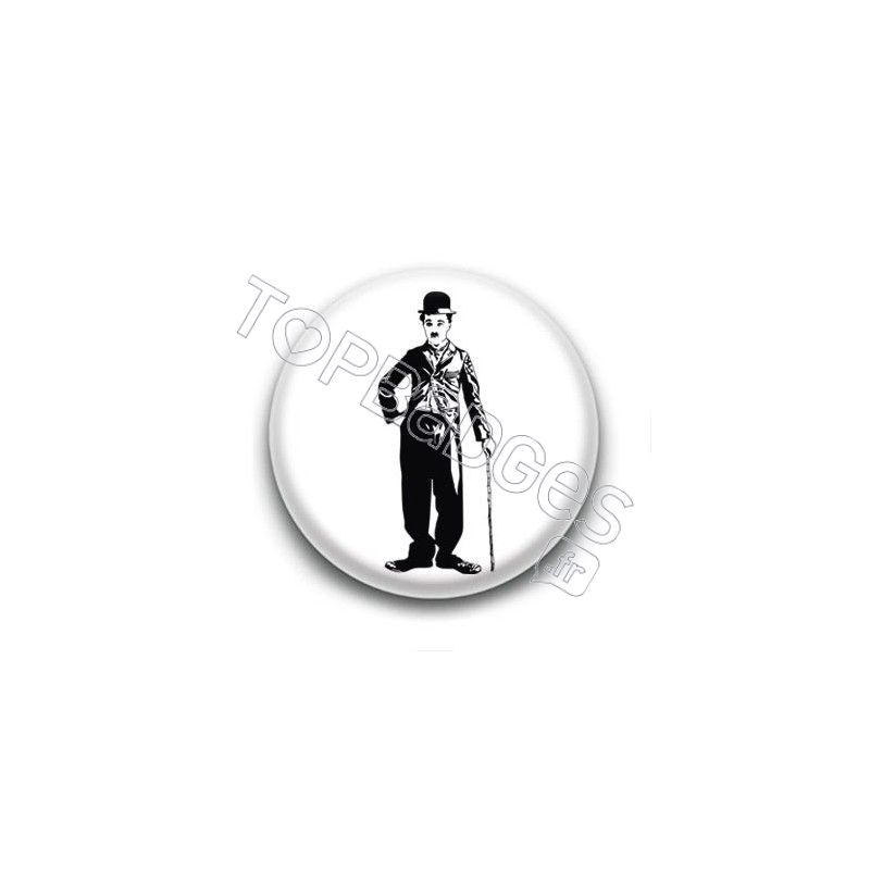 Badge : Bichromie, acteur Charlie Chaplin