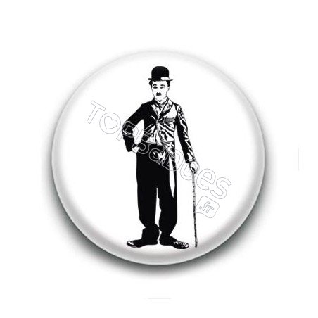 Badge : Bichromie, acteur Charlie Chaplin