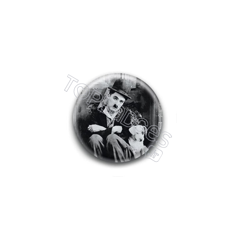 Badge : Chiot, acteur Charlie Chaplin