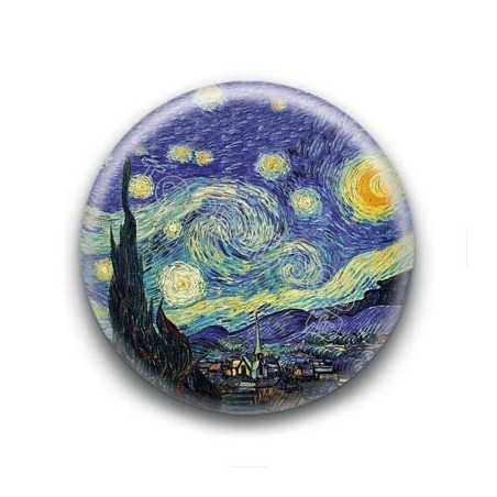 Badge : Ciel étoilé, Van Gogh 