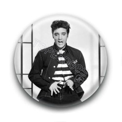 Badge : Grimace, chanteur Elvis Presley
