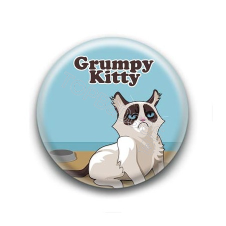 Badge Grumpy Kitty